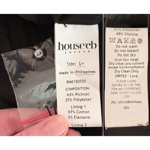 NEW House of CB Lova Dress Black Large+ (XL) - Picture 14 of 15